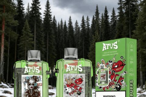 DE012 Einweg E-Zigarette 7000 Züge mit wiederaufladbar und einstellbarer Luftstrom ATVS Vape