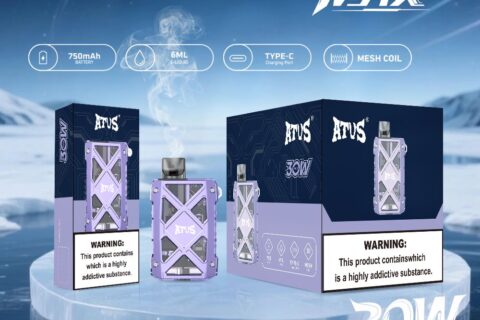 DE012 MAX Einweg E-Zigarette mit wiederaufladbar und einstellbarer Luftstrom ATVS Vape