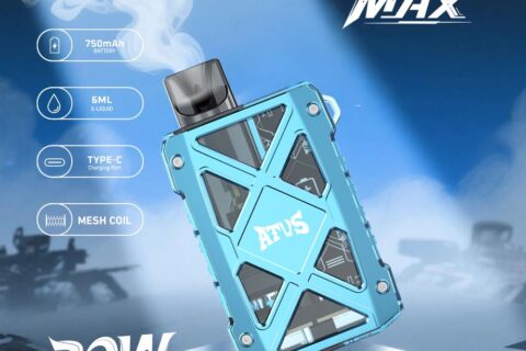 DE012 MAX Einweg E-Zigarette mit wiederaufladbar und einstellbarer Luftstrom ATVS Vape