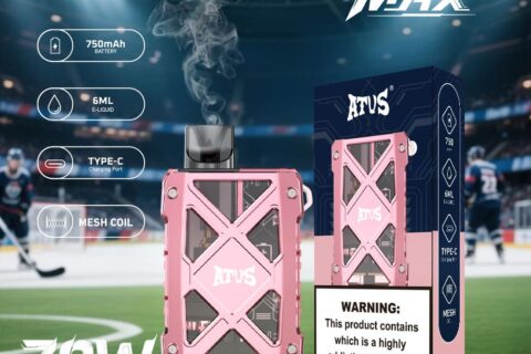 DE012 MAX Einweg E-Zigarette mit wiederaufladbar und einstellbarer Luftstrom ATVS Vape