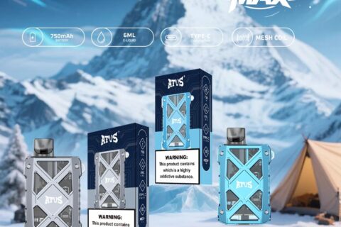 DE012 MAX Einweg E-Zigarette mit wiederaufladbar und einstellbarer Luftstrom ATVS Vape