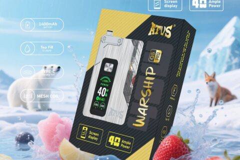 DE012 Pro Einweg E-Zigarette mit wiederaufladbar und einstellbarer Luftstrom ATVS Vape