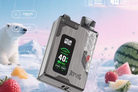 DE012 Pro Einweg E-Zigarette mit wiederaufladbar und einstellbarer Luftstrom ATVS Vape