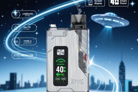 DE012 Pro Einweg E-Zigarette mit wiederaufladbar und einstellbarer Luftstrom ATVS Vape