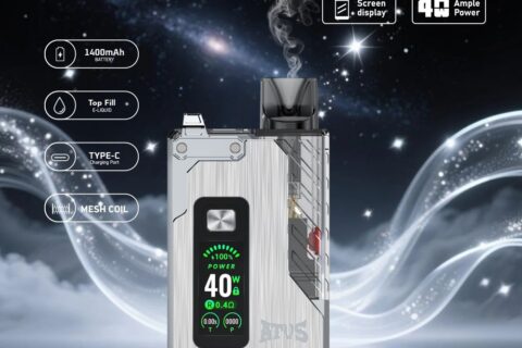 DE012 Pro Einweg E-Zigarette mit wiederaufladbar und einstellbarer Luftstrom ATVS Vape