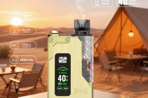 DE012 Pro Einweg E-Zigarette mit wiederaufladbar und einstellbarer Luftstrom ATVS Vape