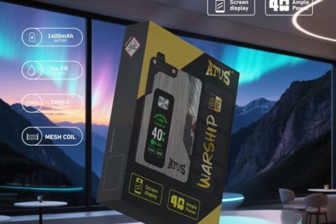 DE012 Pro Einweg E-Zigarette mit wiederaufladbar und einstellbarer Luftstrom ATVS Vape