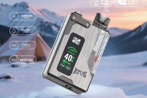 DE012 Pro Einweg E-Zigarette mit wiederaufladbar und einstellbarer Luftstrom ATVS Vape