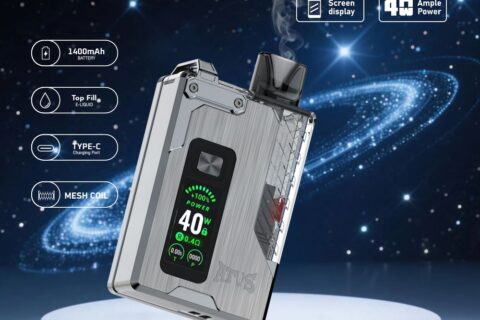 DE012 Pro Einweg E-Zigarette mit wiederaufladbar und einstellbarer Luftstrom ATVS Vape