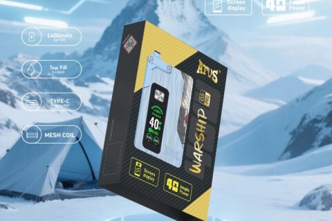 DE012 Pro Einweg E-Zigarette mit wiederaufladbar und einstellbarer Luftstrom ATVS Vape