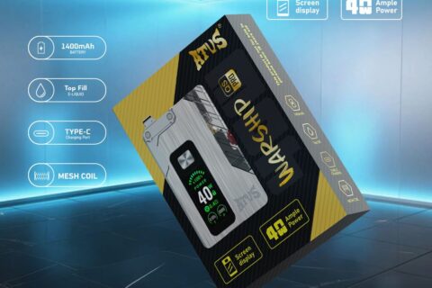 DE012 Pro Einweg E-Zigarette mit wiederaufladbar und einstellbarer Luftstrom ATVS Vape