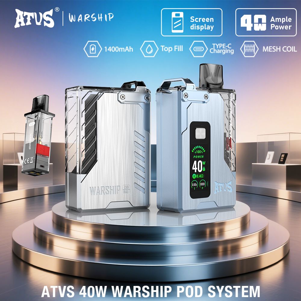 DE012 Pro Einweg E-Zigarette mit wiederaufladbar und einstellbarer Luftstrom ATVS Vape