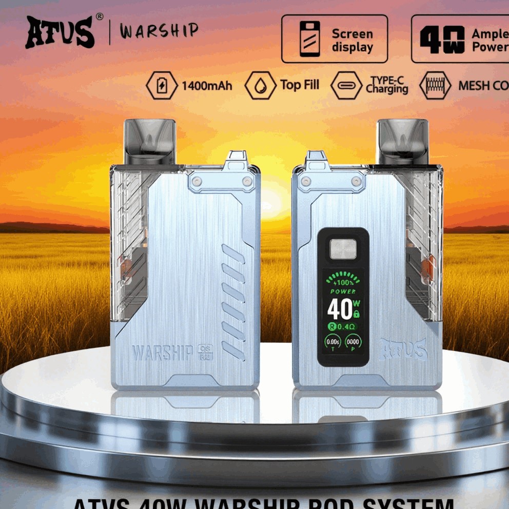 DE012 Pro Einweg E-Zigarette mit wiederaufladbar und einstellbarer Luftstrom ATVS Vape