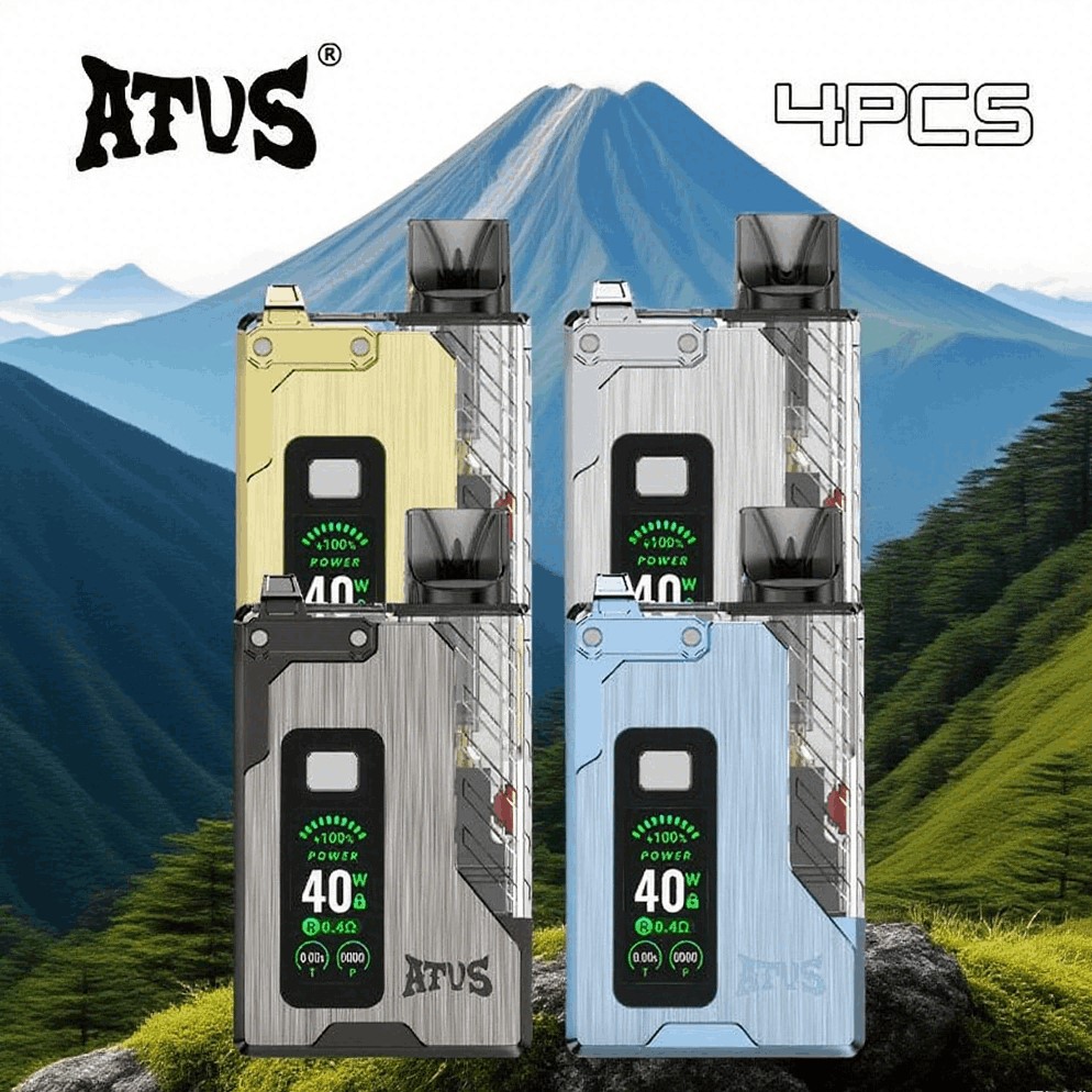 DE012 Pro Einweg E-Zigarette mit wiederaufladbar und einstellbarer Luftstrom ATVS Vape