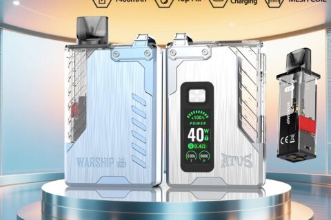 DE012 Pro Einweg E-Zigarette mit wiederaufladbar und einstellbarer Luftstrom ATVS Vape