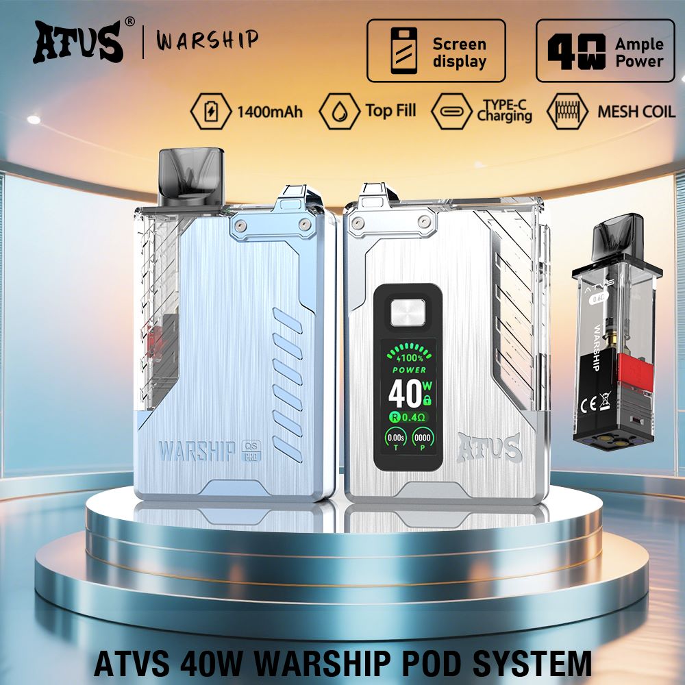 DE012 Pro Einweg E-Zigarette mit wiederaufladbar und einstellbarer Luftstrom ATVS Vape