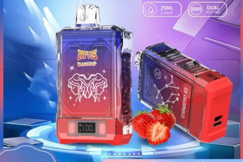 DE015 Einweg E-Zigaretten 18000 Züge mit LED-Anzeige wiederaufladbar und einstellbarer Luftstrom ATVS Vape E-Zigarette