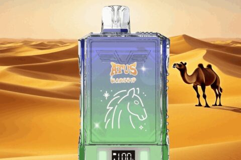 DE015 Einweg E-Zigaretten 18000 Züge mit LED-Anzeige wiederaufladbar und einstellbarer Luftstrom ATVS Vape E-Zigarette