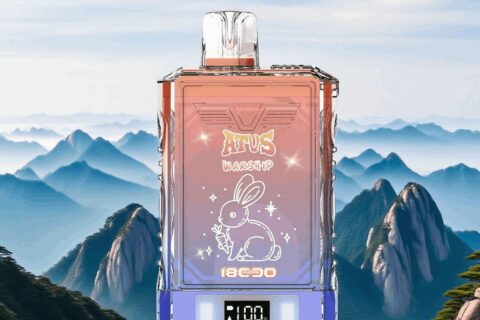 DE015 Einweg E-Zigaretten 18000 Züge mit LED-Anzeige wiederaufladbar und einstellbarer Luftstrom ATVS Vape E-Zigarette