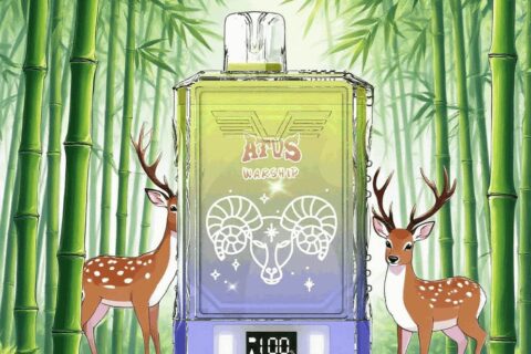 DE015 Einweg E-Zigaretten 18000 Züge mit LED-Anzeige wiederaufladbar und einstellbarer Luftstrom ATVS Vape E-Zigarette