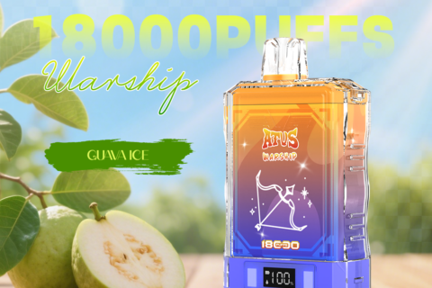 DE015 Einweg E-Zigaretten 18000 Züge mit LED-Anzeige wiederaufladbar und einstellbarer Luftstrom ATVS Vape E-Zigarette