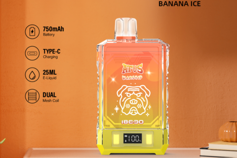 DE015 Einweg E-Zigaretten 18000 Züge mit LED-Anzeige wiederaufladbar und einstellbarer Luftstrom ATVS Vape E-Zigarette