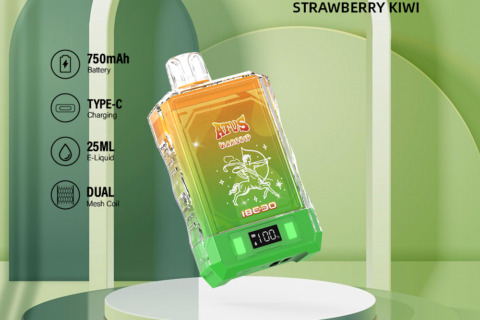 DE015 Einweg E-Zigaretten 18000 Züge mit LED-Anzeige wiederaufladbar und einstellbarer Luftstrom ATVS Vape E-Zigarette