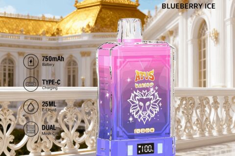 DE015 Einweg E-Zigaretten 18000 Züge mit LED-Anzeige wiederaufladbar und einstellbarer Luftstrom ATVS Vape E-Zigarette