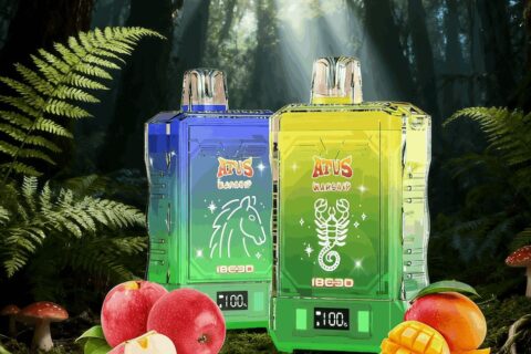 DE015 Einweg E-Zigaretten 18000 Züge mit LED-Anzeige wiederaufladbar und einstellbarer Luftstrom ATVS Vape E-Zigarette