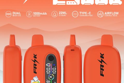 DE016 Einweg E-Zigarette 25000 Züge mit LED-Anzeige wiederaufladbar und einstellbarer Luftstrom ATVS Vape E-Zigaretten