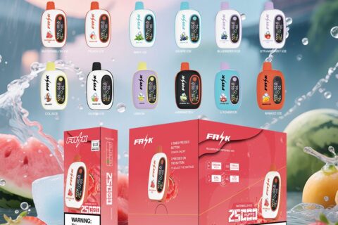 DE016 Einweg E-Zigarette 25000 Züge mit LED-Anzeige wiederaufladbar und einstellbarer Luftstrom ATVS Vape E-Zigaretten