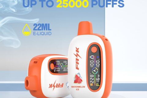 DE016 Einweg E-Zigarette 25000 Züge mit LED-Anzeige wiederaufladbar und einstellbarer Luftstrom ATVS Vape E-Zigaretten