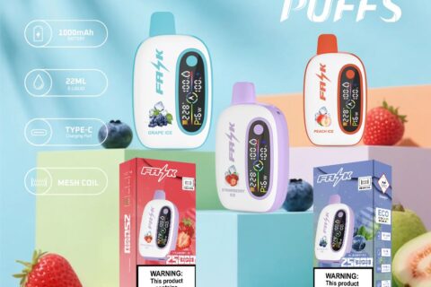 DE016 Einweg E-Zigarette 25000 Züge mit LED-Anzeige wiederaufladbar und einstellbarer Luftstrom ATVS Vape E-Zigaretten