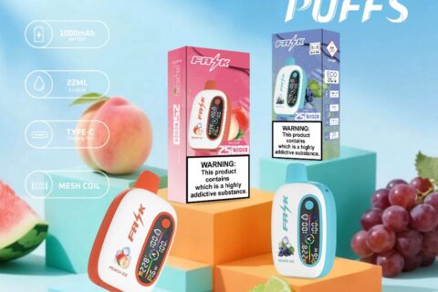 DE016 Einweg E-Zigarette 25000 Züge mit LED-Anzeige wiederaufladbar und einstellbarer Luftstrom ATVS Vape E-Zigaretten