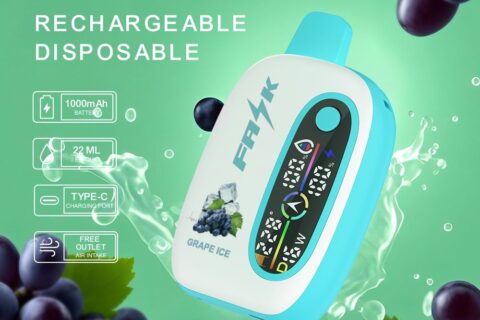 DE016 Einweg E-Zigarette 25000 Züge mit LED-Anzeige wiederaufladbar und einstellbarer Luftstrom ATVS Vape E-Zigaretten