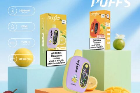 DE016 Einweg E-Zigarette 25000 Züge mit LED-Anzeige wiederaufladbar und einstellbarer Luftstrom ATVS Vape E-Zigaretten