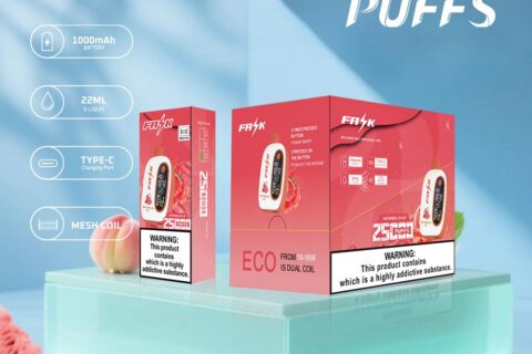 DE016 Einweg E-Zigarette 25000 Züge mit LED-Anzeige wiederaufladbar und einstellbarer Luftstrom ATVS Vape E-Zigaretten