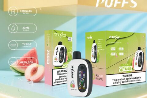 DE016 Einweg E-Zigarette 25000 Züge mit LED-Anzeige wiederaufladbar und einstellbarer Luftstrom ATVS Vape E-Zigaretten