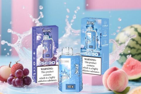 DE017 Einweg E-Zigaretten 15000 Züge mit LED-Anzeige wiederaufladbar und einstellbarer Luftstrom ATVS Vape E-Zigarette