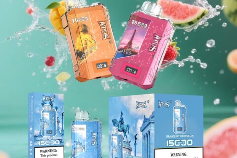 DE017 Einweg E-Zigaretten 15000 Züge mit LED-Anzeige wiederaufladbar und einstellbarer Luftstrom ATVS Vape E-Zigarette