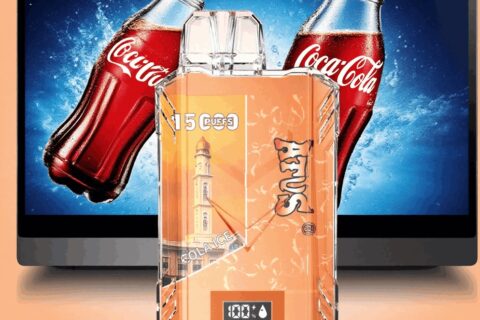 DE017 Einweg E-Zigaretten 15000 Züge mit LED-Anzeige wiederaufladbar und einstellbarer Luftstrom ATVS Vape E-Zigarette