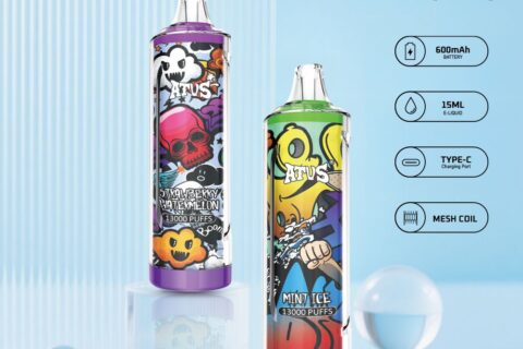 DE018 Einweg E-Zigarette 13000 Züge mit wiederaufladbarem ATVS Vape