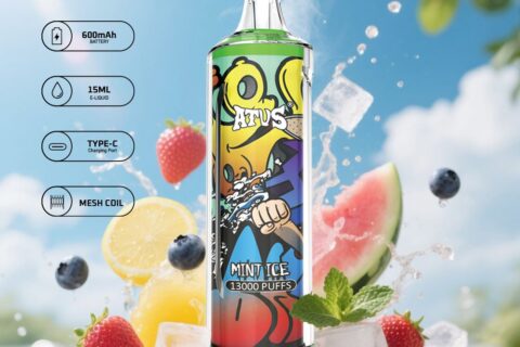 DE018 Einweg E-Zigarette 13000 Züge mit wiederaufladbarem ATVS Vape