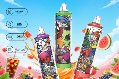 DE018 Einweg E-Zigarette 13000 Züge mit wiederaufladbarem ATVS Vape