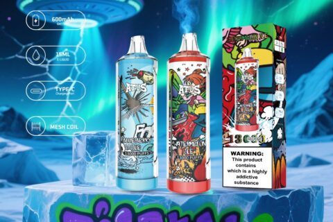 DE018 Einweg E-Zigarette 13000 Züge mit wiederaufladbarem ATVS Vape