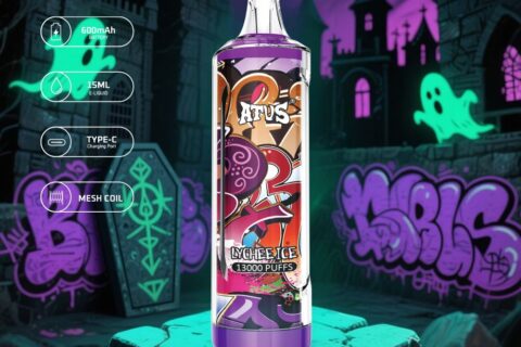 DE018 Einweg E-Zigarette 13000 Züge mit wiederaufladbarem ATVS Vape