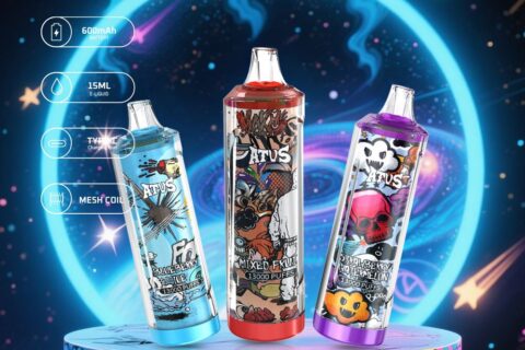 DE018 Einweg E-Zigarette 13000 Züge mit wiederaufladbarem ATVS Vape