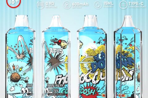 DE018 Einweg E-Zigarette 13000 Züge mit wiederaufladbarem ATVS Vape