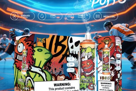 DE018 Einweg E-Zigarette 13000 Züge mit wiederaufladbarem ATVS Vape