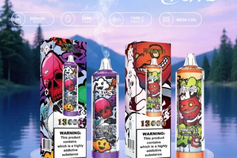 DE018 Einweg E-Zigarette 13000 Züge mit wiederaufladbarem ATVS Vape